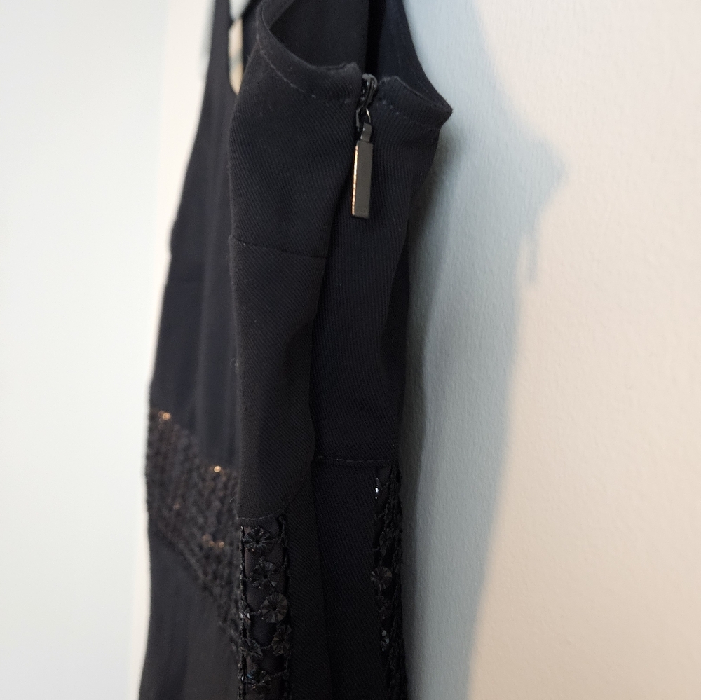 Armani Exchange Elegant Sleeveless Dress, Size 4, Black - Picture 4 of 7